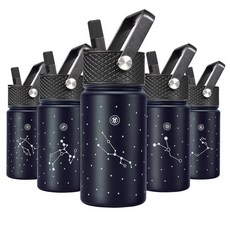 BJPKPK 키즈 스트로우 리드 텀블러 443ml 황소자리 150548, 425.2g(15온스)