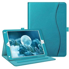 Fintie 아이패드 6세대/5세대(2018 2017 모델 9.7인치) 에어 2 / 1(9.7인치) 케이스 - [코너 보호] 포켓이 있는 다각도 뷰 스탠드 커버 오션 마블, 레거시 틸