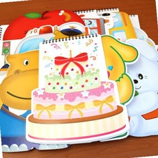 모양스케치북 생일케이크 어린이그림스케치북