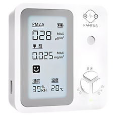 崔德甲醛檢測儀 高精度甲醛測試儀 PM2.5偵測器 溫度/濕度檢測器 多功能空氣品質測試儀 車用/家用/新房必備, 1個, JQ151甲醛檢測儀