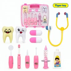 재밌는 치과놀이 (핑크) 10p + 소프트 청진기 1개