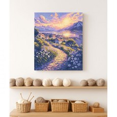 명화그리기 DIY 아크릴 페인팅 키트 30x30 미니 캔버스 그림세트