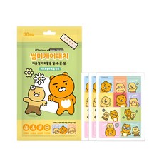 카카오프렌즈 썸머케어 패치 (라이언&춘식이)/외출 캠핑 여행 여름철 야외활동, 1개, 30개입