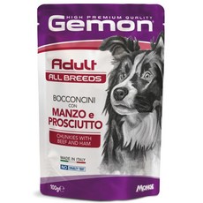 Gemon 啟蒙 成犬主食餐包-野味鴨肉, 1個, 成犬主食餐包-牛肉+火腿