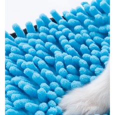 원터치 팻타월 보송보송 극세사 팻타월, 블루, 1개