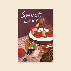 캘리엠 캘리그라피카드 (HH3520_SweetLove) 사랑카드, 단품없음, 상세설명 참조 단품없음, 상세설명 참조