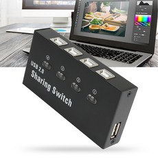 넥시 4:1 USB2.0 프린터 스캐너 수동 선택기 NX1016, 1개