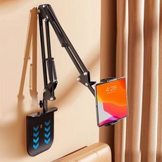 ZOZOFO 핸드폰 태블릿 거치대 히든 접이식 캔틸레버 거치대 탁상 침대용 태블릿거치대 스마트폰 거치대 핸드폰거치대, B9-블랙, 1개