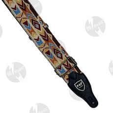 P&P music獵豹刺繡吉他背帶 加寬舒壓 木吉他/電吉他/貝斯背帶, 1個, 圖騰