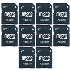 원폴뎀 마이크로 SD 카드 변환 어댑터, 10개, 블랙