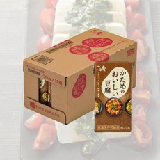 일본 사토노유키 단단한 맛있는 두부 300g 12개입 상온 장기 보존 가능 526640, 12개