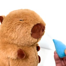 콧물 카피바라 동물 캐릭터 인형, 콧물카피바라인형(25cm), 1개 콧물카피바라인형(25cm), 1개