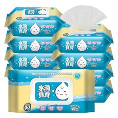 水滴貝貝 超厚純水柔濕巾 20包, 80入