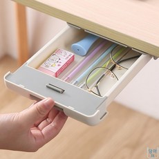 온빛마켓 부착식간이서랍 무타공히든서랍, 그레이