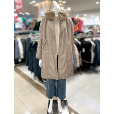 트리아나 소고 밍크 워머넥 토끼털 트리밍 하프 코트 TI4FA07_A 45231205 2694043