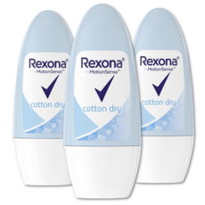 렉소나 모션 센스 코튼 드라이 데오드란트 팩 50ml X 3개 독일 여성 필수템