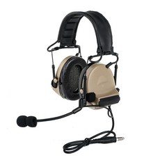 NECARL Tactical Comta Ⅱ 마이크가 있는 헤드셋 사운드 증폭 소음 제거 귀 보호 헤드폰 귀마개, NECARL Tactical Comta Ⅱ 마이크가 있