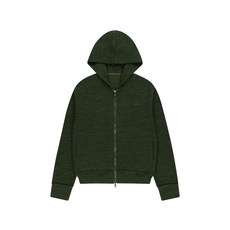 [아캄] Basic Knit Zip-Up Hoodie (Khaki)