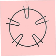 가스레인지 받침대 원형 철제 오각 안정 거치대 주방 조리 화구 지지 스탠드, 1개, 장작버너받침대