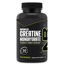 Nutrabio 微粉化一水肌酸膠囊, 1罐, 150顆