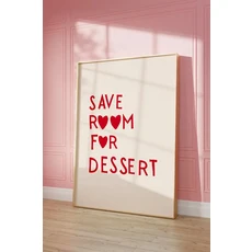 미니멀리스트 하트 레드 견적 포스터 인쇄 미적 주방 귀여운 요리 벽 아트 그림 북유럽 캔버스 회화 레스토