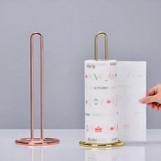 키친타올홀더 골드 걸이 2colors 스텐드형 88828EA 1(EA), 로즈골드, 1개