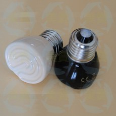 美賣 加熱放熱保溫陶瓷燈迷你不發光加溫燈，適用於陸龜、烏龜、爬蟲箱、蜥蜴、小動物、鸚鵡、蜜袋鼯、刺蝟, 1個, 陶瓷加熱 迷你50瓦 黑色, 黑色