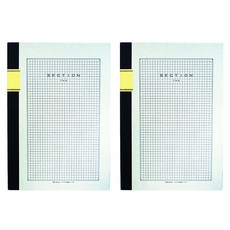 츠바메노트 A4 5mm 섹션 노트 40매 A5008, 격자, 2개