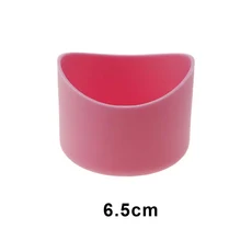 JCD 6.5cm 실리콘 컵베이스 보호 커버 고무 바닥 슬리브 절연 미끄럼 방지 물병 액세서리, 10 Pink
