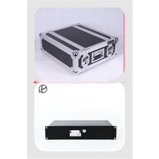 랙케이스 무선박스 장비 하드케이스 음향 휴대용, 3U + 2U 서랍 실버 레드 엣지 무작위