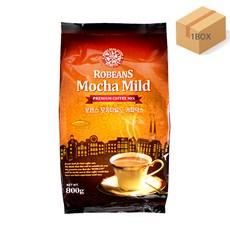[무료배송]로빈스 모카마일드커피믹스800g 1박스(800g*12봉) 자판기용 커피믹스, 1개입, 12개, 800g