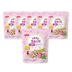 베베스트 칼슘 스틱 유아 쌀과자, 자색고구마 + 시금치 혼합맛, 40g, 6개