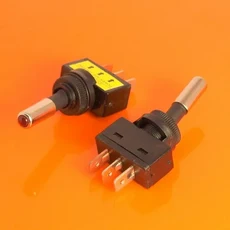 1/10PCS LED 토글 스위치 온/오프 직사각형 3핀 12V 20A 패널 자동차 밴 대시보드 SPST, 04 1PCS, 05 Red