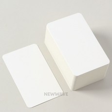 결실상회 무지 라운드코너 100매 5.5x9cm 문구카드
