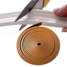 띠몰딩 테이프 인테리어 잘라쓰는 3cm x 5M 테두리 띠몰딩 띠벽지 시트, 브라운