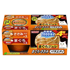 CIAO 鮪魚乳酸菌果凍杯 貓零食 65公克 x 4入組, 4個, 65g, 鮪魚/雞肉綜合 IMC-196