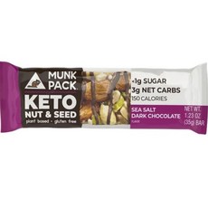 멍크팩 키토 넛 & 시드 씨 솔트 다크 초콜릿 맛, 1개, 35g