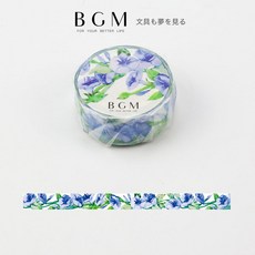 莫莫日貨 BGM四季之色系列紙膠帶和紙膠帶-夕顏牽牛花日本原裝進口, 1個