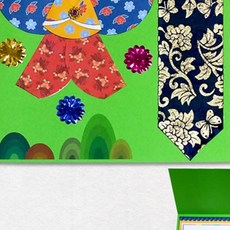 쉬운 한복접기 연하장 만들기 남자 새해인사