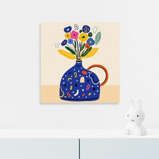 플레이어바웃 DIY 블루 화병 명화그리기 세트 유화 20 x 20cm, 블루 화병 (PL00002), 1개