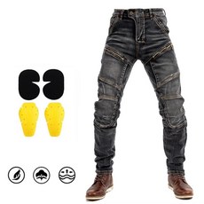 오토바이 청바지 바지 보호 장비 여행 모토크로스 스트레치, 5. NZ04 Black