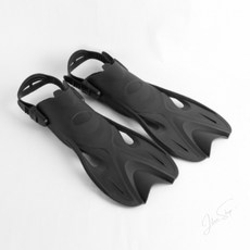 다온샵 오리발 블랙 255mm 수영오리발