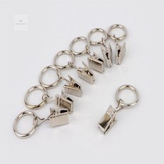피넛코 커튼링 집게 대 소 커튼걸이, 소 8P