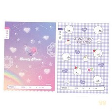 콩콩 초등1-2 국어8칸 여 10개1세트 입학준비물