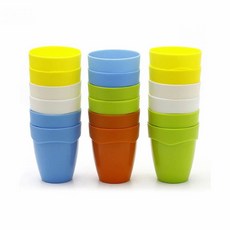 파스텔 파티컵 소 6P 플라스틱물컵 파티용컵