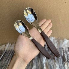 臺灣*出貨 食品級18/10不鏽鋼元寶勺家用寶寶餵養勺嬰兒寶寶輔食勺加深湯匙, 1個, 18/10元寶勺 輔食餵養勺/握感舒適,元寶小勺-1支裝