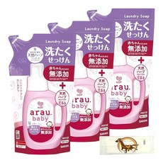 arau 720ml + Kunutonn 아라우 아라우 베이비 세탁 비누 무첨가 리필 3봉 세트, 1개, 1개입, 1g