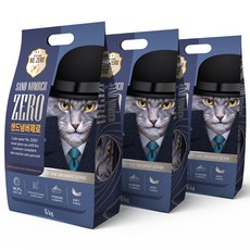 레옹펫 샌드넘버제로 벤토나이트 고양이모래, 6kg, 3개, 무향
