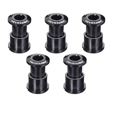 볼트가 있는 MOTSUV 104BCD 산악 자전거 체인휠 MTB 크랭크셋 좁은 원형 블랙 40T, 21 5 Black Screws