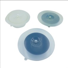 食品級乳膠 - 冰箱微波爐密封碗蓋 重複使用, 透明, 1個